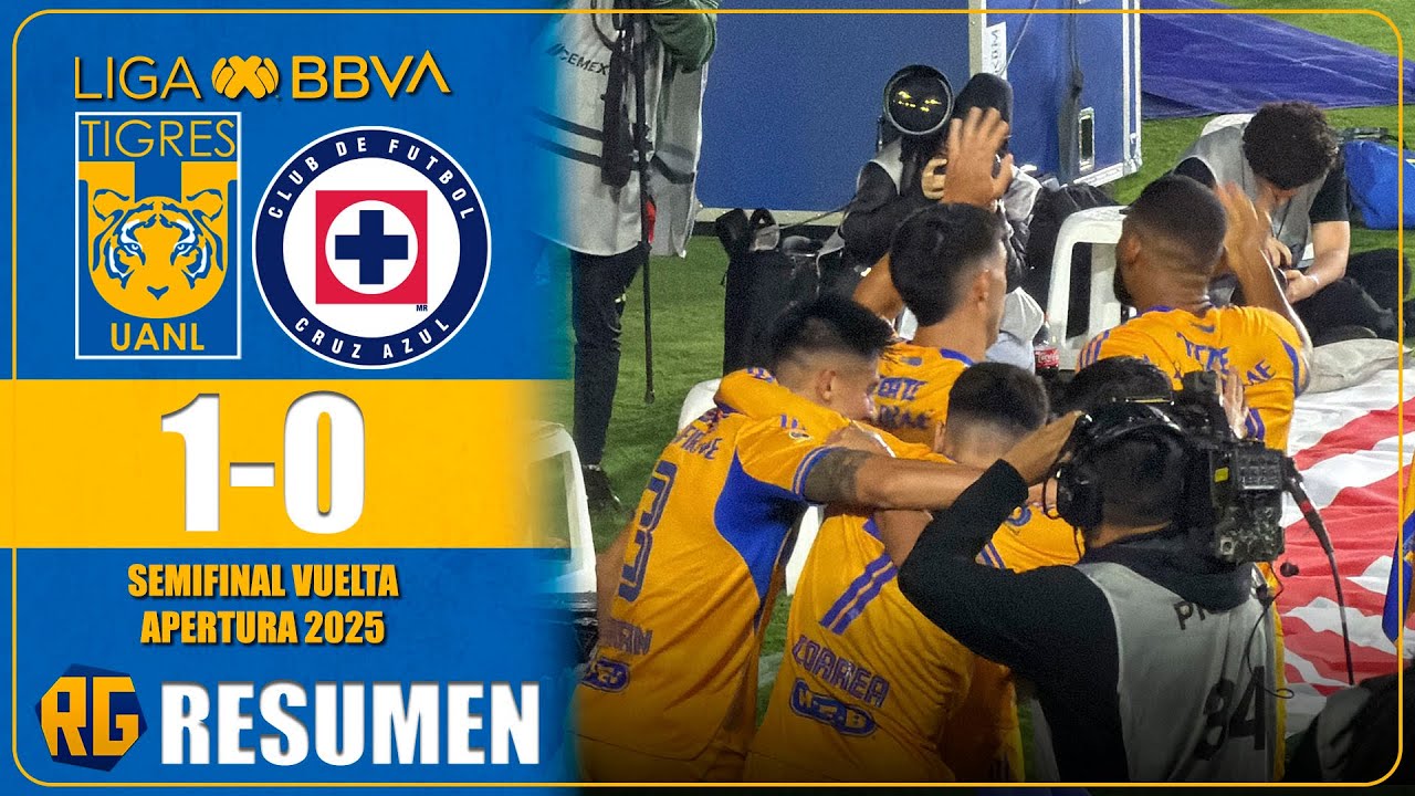 GOLAZO DE JUAN BRUNETTA | TIGRES VS CRUZ AZUL | SEMIFINAL VUELTA 2025 ...