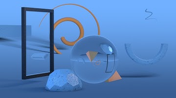 Surreal Geometry Animation #1 - 3D Animation with soundtrack