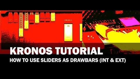 KORG KRONOS Tutorial -  How To Use Sliders As Drawbars (Internal & External)