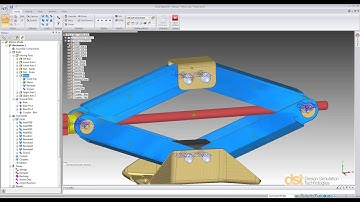 Dynamic Designer Motion Professional for Solid Edge, Jack Mechanism Simulation