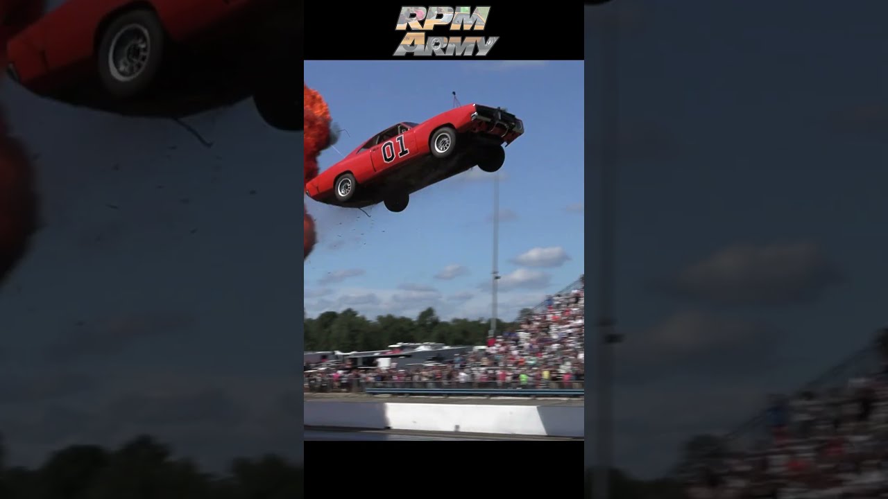 General Lee Jump At Mopar National Trail Raceway
