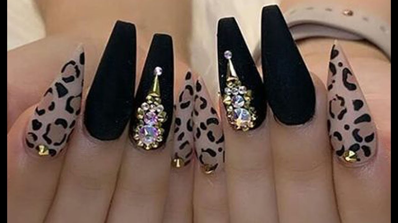 BEAUTIFUL AND MODERN DESIGNS OF NAILS ANIMAL PRINT LAST TRENDS??? -  YouTube