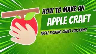Apple Picking Handprint Craft