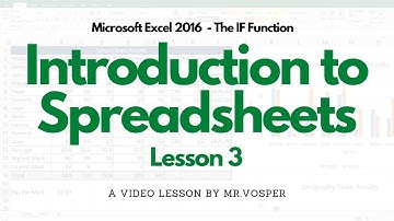 Excel Spreadsheets 101: Learn the Basics with Lesson 3 - =IF Function