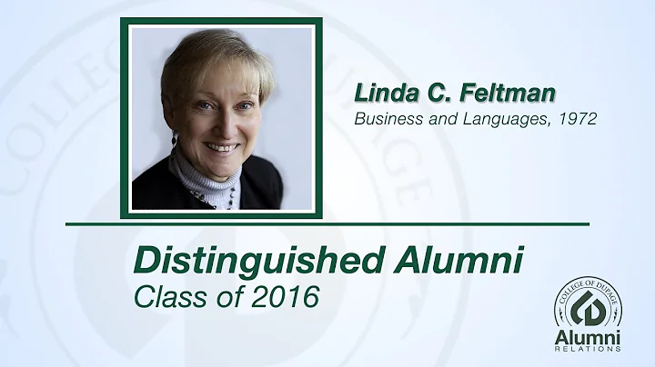 2016 Distinguished Alumni: Linda C. Feltman Accept...