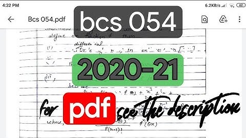 bcs 054 SOLVED ASSIGNMENT 2020-21 | bcs-054 solved assignment 2020-21 | IGNOU solved assignment |