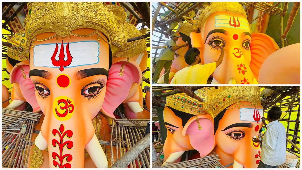 Khairthabad Ganesh Finally Completed 🔱Top To Bottom Update | India’s biggest 69+ Ganesh Completed 🚩