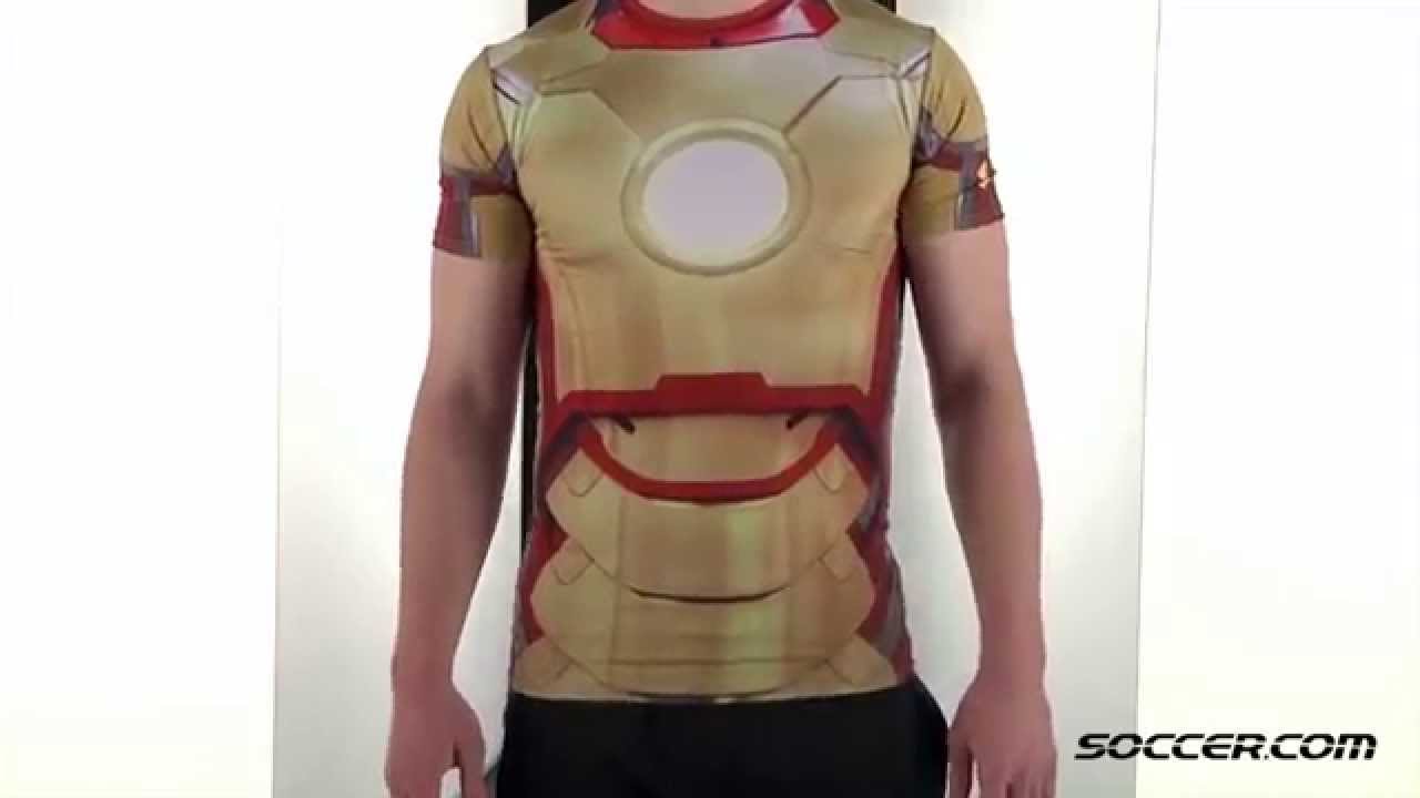 a pesar de promedio Memorándum Under Armour Alter Ego Iron Man Compression Shirt 72044 - YouTube