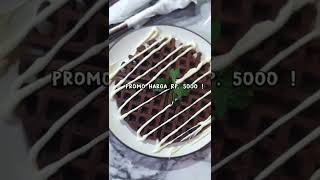 promo waffle enak cuma Rp. 5000  , lokasi di bewaffle depan SMA 9