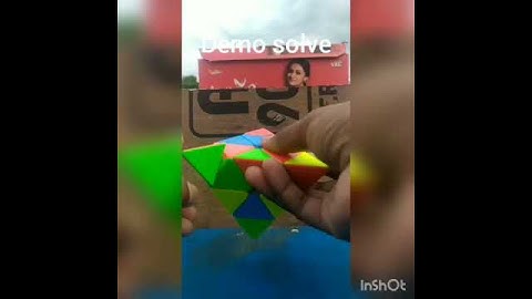 Demo solve of pyraminx.