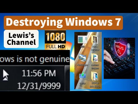 Viruses vs. Windows Time Bug year 10000 - Windows Experiment