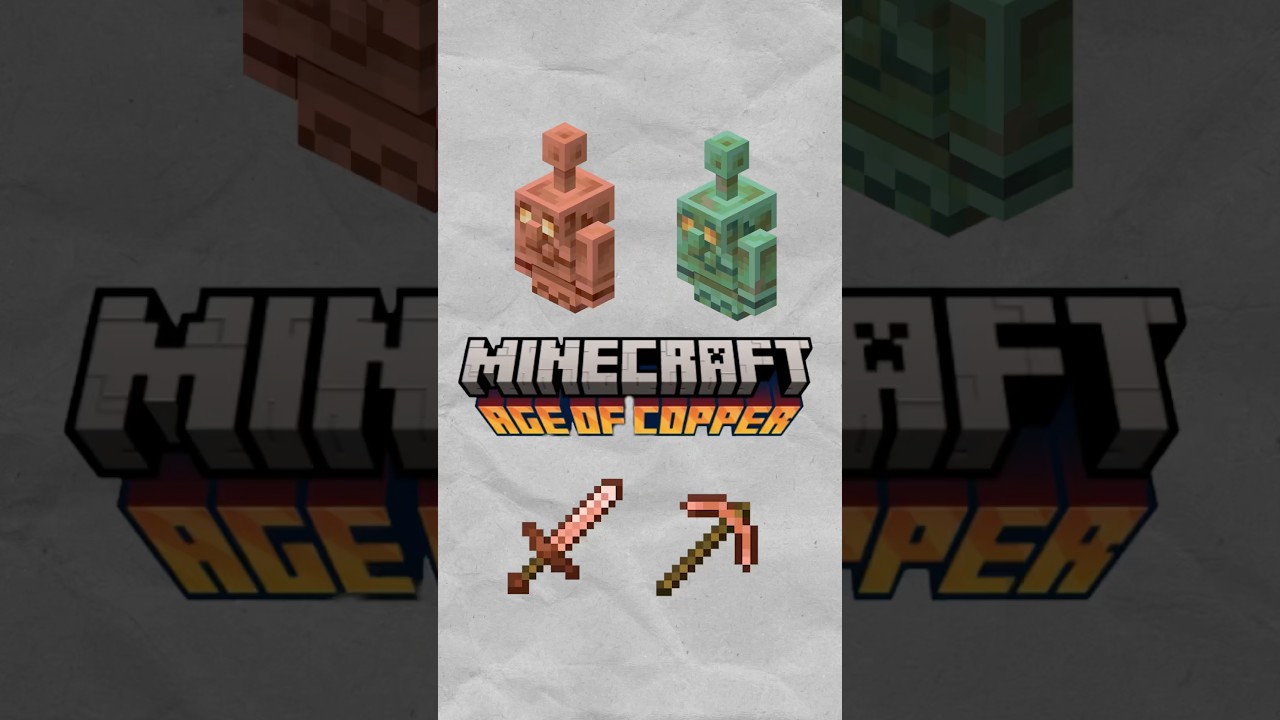 Minecraft Just Entered the Copper Age?! #shorts #gaming #minecraft #xbox #windows #minecraftshorts
