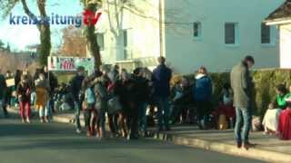 Schüler der Eichenschule Scheeßel demonstrieren