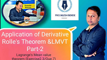Application of Derivative Lagrange