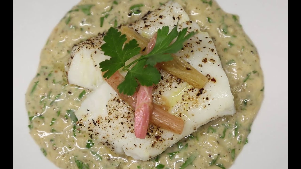 Cabillaud à la rhubarbe