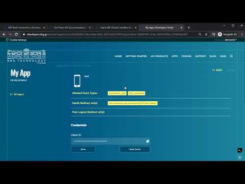 Developer Portal - Get Token (Authorization Code)