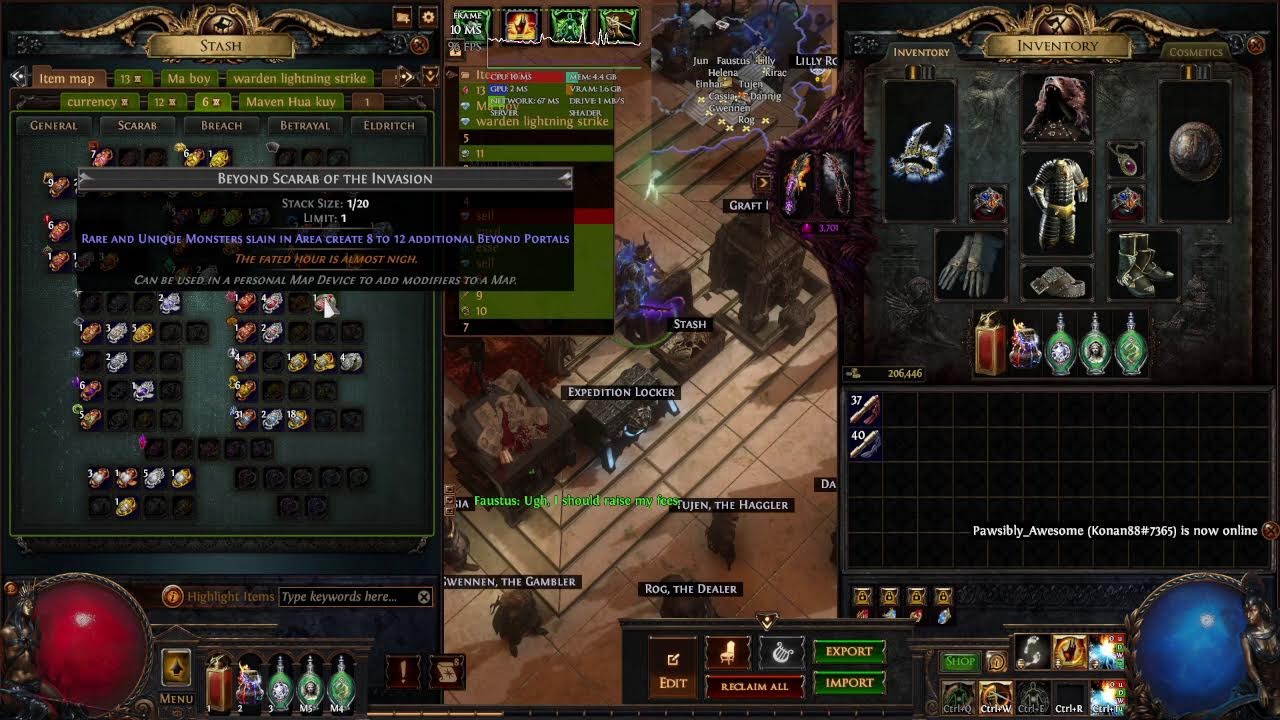 poe 1 Legacy of Phrecia 1ele hit day 2 มาต่อได้ลูกแก้ว2ลูกละ