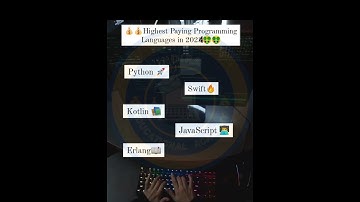 HIGHEST PAYING PROGRAMMING LANGUAGES IN 2024 #swift #python #kotlin #javascript #erlang #java #cash