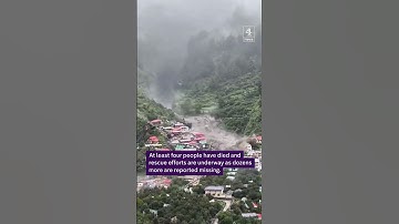 Indian village submerge by flash flood