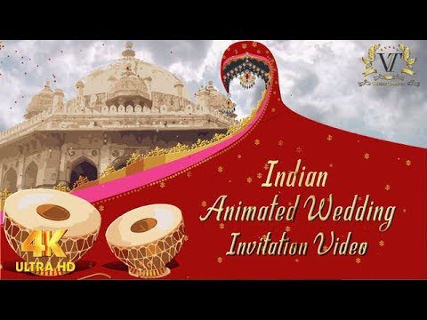 Animated Video Wedding Invitation: VTSD031 - YouTube