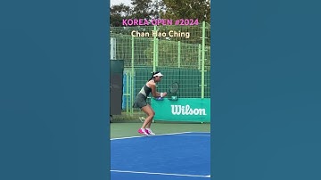 Chan Hao Ching in korea open 2024 #wta500 #koreaopen #chanhaoching #chan #tennis