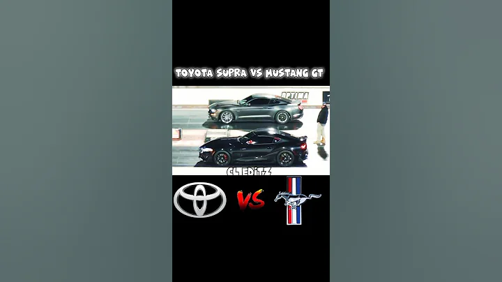 TOYOTA SUPRA VS MUSTANG GT DRAG Race | WAIT FOR END 🔥😈😎💀#shorts