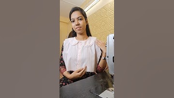 Easy Way to Make Peter Pan Collar #shorts #needlegirl  #clothingdesign #sewing #fashion