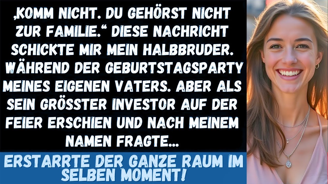 Meine Familie hat mich von Papas Geburtstagsfeier ausgeschlossen  dann sah mich sein größter….