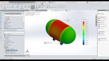 Simulation of pressure vessels using SolidWorks