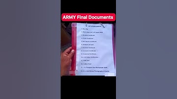 army final document list / army Agniveer final documents verification #army #documents