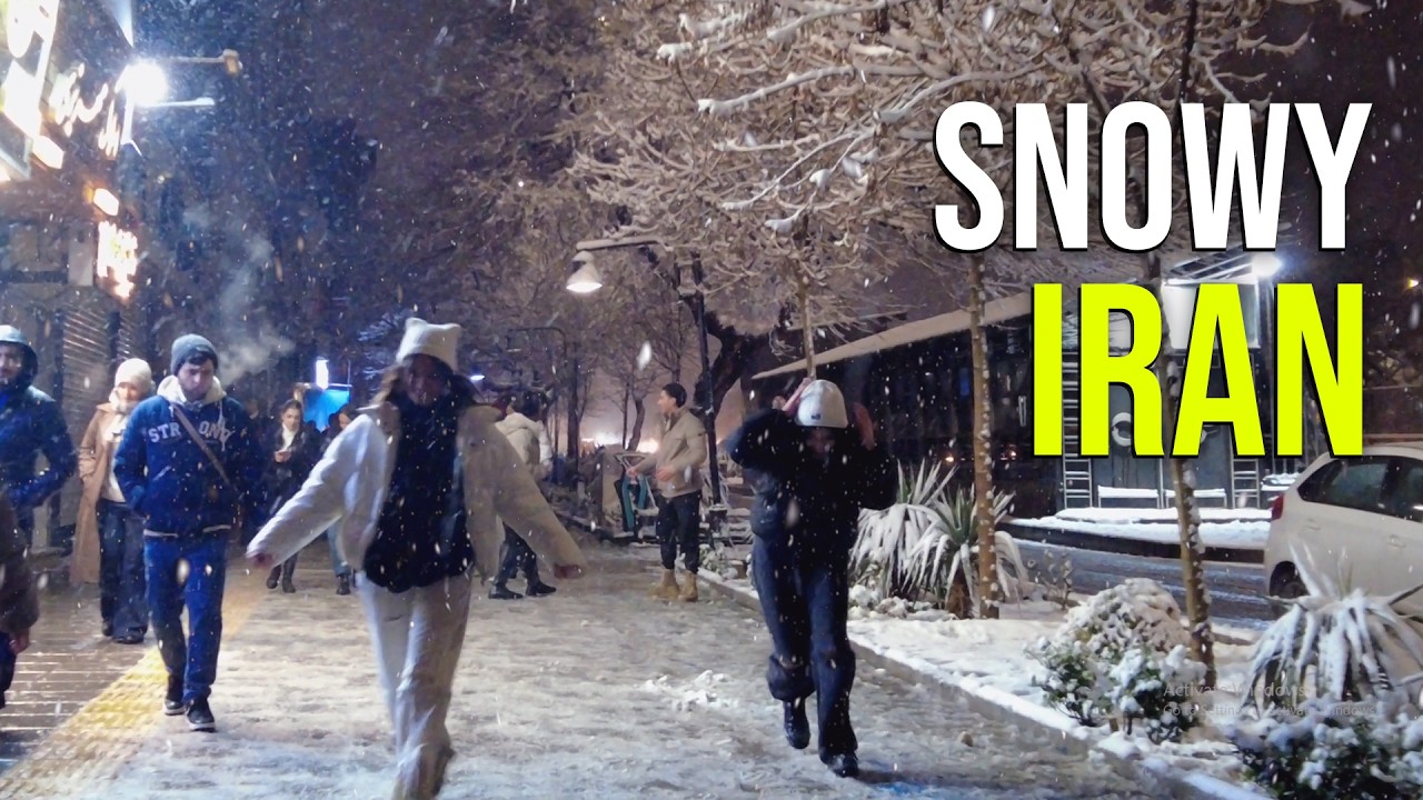 رقص و شادی مردم در برف | A Happy Night in Iran