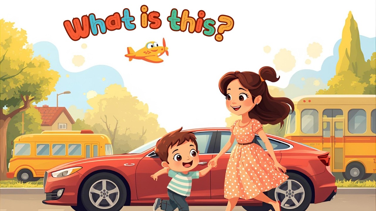 What'sThis Mommy? | Vehicles for Toddlers | Car, Bus & Airplane! | Low Stimulation Learning