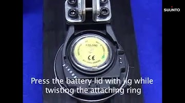 Suunto Vyper, Vytec, Cobra, Gekko, Zoop, Vyper Air,  HelO2 - How to install new battery