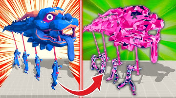Crystal Transformation: Enemies Turned into PINK Crystal Soldiers | TABS