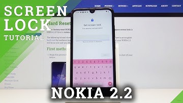 How to Set up Lock Screen in Nokia 2.2 – Create Password / Pattern