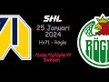 Hv71 vs rgle  25 januari 2024  highlights  shl 