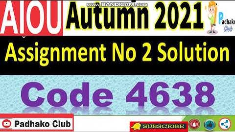 ⏩ AIOU Code 4638 Solved Assignment No.2 Autumn 2021 ||Level: MA Islamic studies