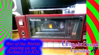 Video thumbnail of "War of the Worlds playing on my Technics SA-K2L cassette receiver"