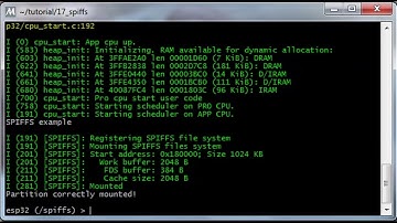 ESP32 SPIFFS