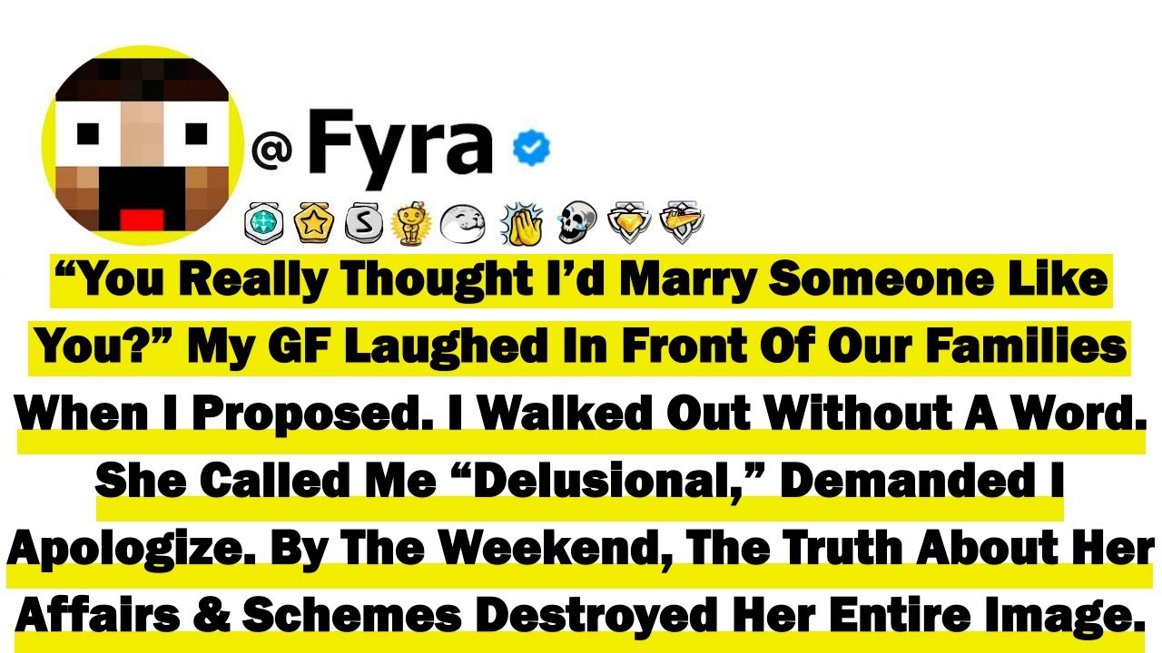 “You Really Thought I’d Marry Someone Like You?” My GF Laughed In Front Of Our Families When I Propo