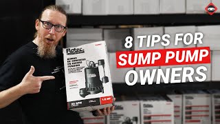 8 Tips All Sump Pump Owners Need to Know