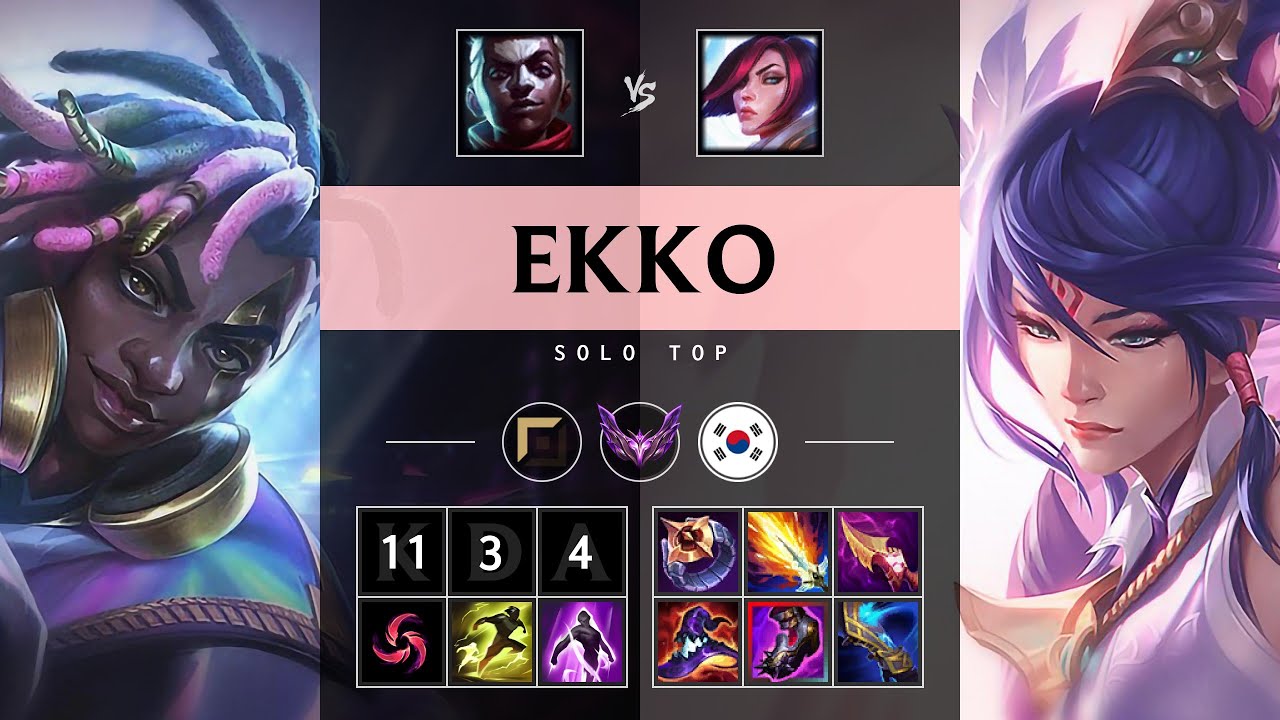 Ekko Top vs Fiora - KR Master Patch 25.16