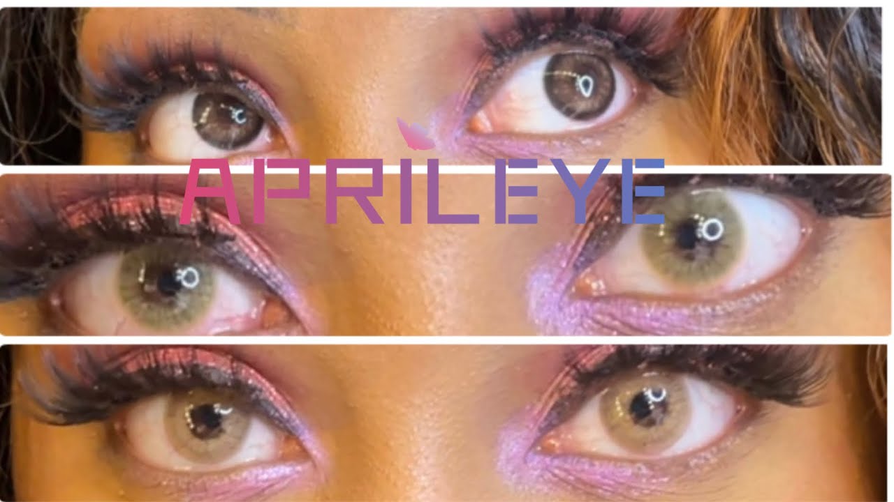 aprileye colored contact lenses review ITS Jasmine Nichole YouTube