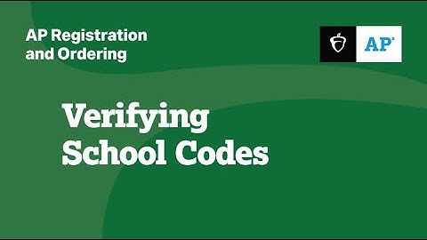 Verifying School Codes