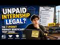 Unpaid Internship Legal? The 7-Point Primary Beneficiary Test (2026)