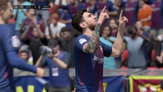 FIFA 18 vs PES 2018 - Lionel Messi Goals Celebrations
