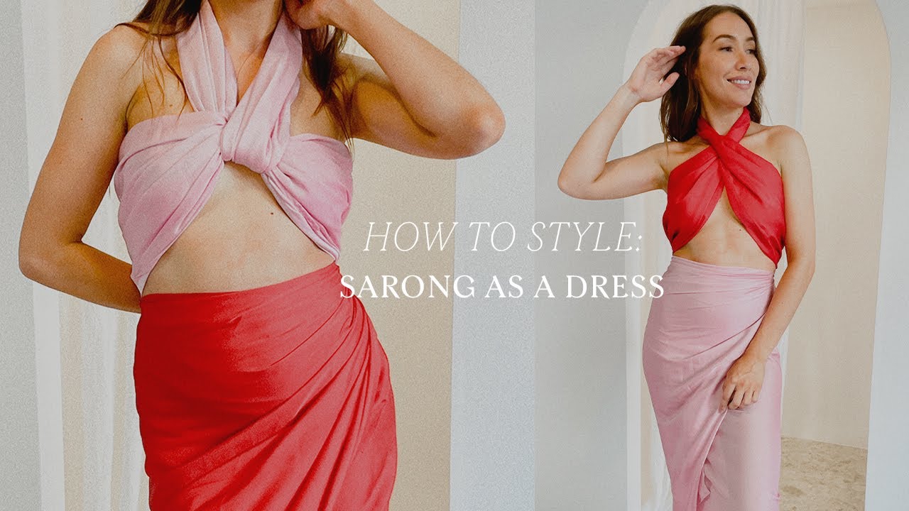 How To Style a Sarong As a Dress 