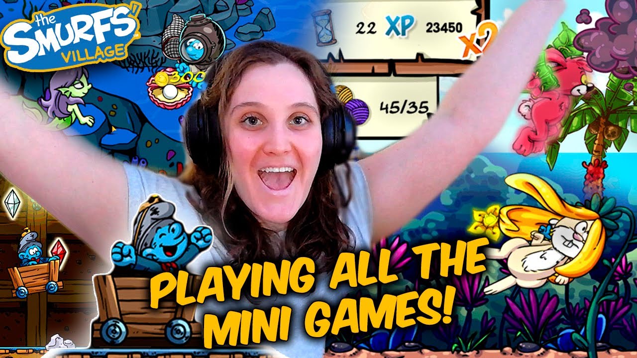 Smurfs Village: Playing ALL of the Mini Games!