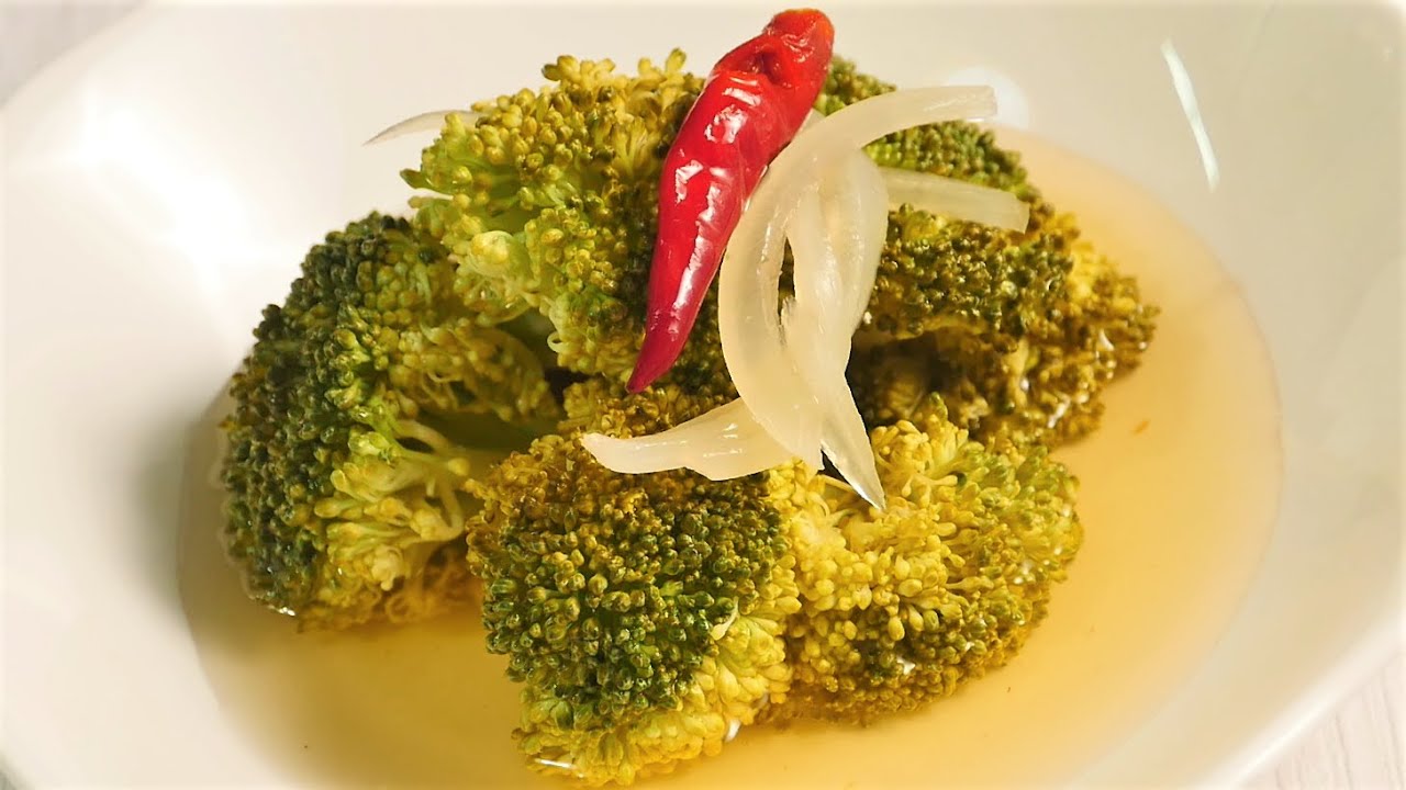브로콜리 피클 🥦😋/ Broccoli pickle - YouTube