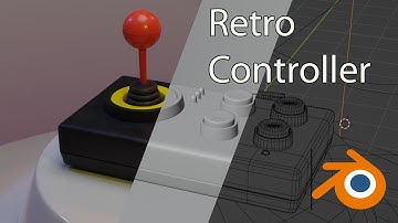Retro video game controller time lapse in Blender